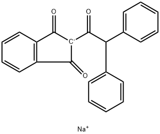 2-Diphenylacetyl-1,3-indandione, sodium salt