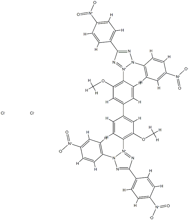 2-[4-[4-[3,5-bis(4-nitrophenyl)tetrazol-2-ium-2-yl]-3-methoxy-phenyl]-2-methoxy-phenyl]-3,5-bis(4-nitrophenyl)tetrazol-2-ium dichloride