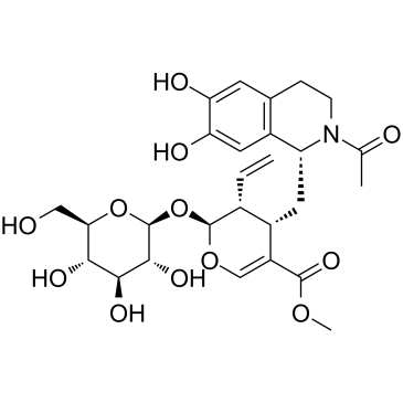 (2S)-4α-[[(1R)-2-Acetyl-1,2,3,4-tetrahydro-6,7-dihydroxyisoquinolin-1-yl]methyl]-3α-vinyl-2β-(β-D-glucopyranosyloxy)-3,4-dihydro-2H-pyran-5-carboxylic acid methyl ester