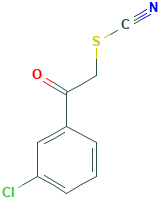Thiocyanic acid, 2-(3-chlorophenyl)-2-oxoethyl ester