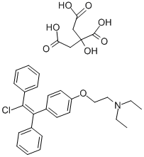1-氯-2-[对(2,-二乙氨基乙氧基)苯基]-1,2-二苯乙枸橼酸盐