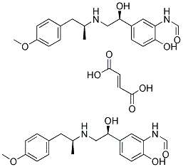 N-[2-羟基-5[(RS)-1-羟基-2-[(RS)-2-(4-甲氧基苯基)-1-甲基乙基胺]乙基]苯基]甲酰胺半富马酸