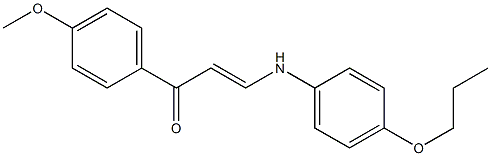(E)-1-(4-methoxyphenyl)-3-(4-propoxyanilino)prop-2-en-1-one