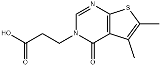 3-{5,6-二甲基-4-氧代-3h,4h-噻吩并[2,3-d]嘧啶-3-基}丙酸
