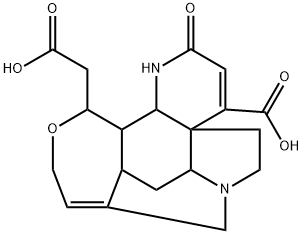 7,9-Methano-2H,7H-oxepino[4,3-h]pyrrolo[3,2-e]quinoline-13-acetic acid, 4-carboxy-1,5,6,7a,8,8a,11,13,13a,13b-decahydro- (9CI)