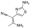 3-amino-2-(2-amino-1,3-thiazol-4-yl)but-2-enenitrile