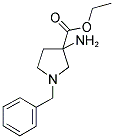3-Pyrrolidinecarboxylic acid, 3-amino-1-(phenylmethyl)-, ethyl ester