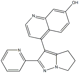 7-Quinolinol, 4-[5,6-dihydro-2-(2-pyridinyl)-4H-pyrrolo[1,2-b]pyrazol-3-yl]-