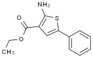 3-Thiophenecarboxylicacid, 2-amino-5-phenyl-, ethyl ester
