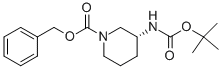 R-1-N-Cbz-3-Boc-氨基哌啶