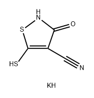 4-Isothiazolecarbonitrile, 2,3-dihydro-5-mercapto-3-oxo-, potassium salt (1:2)