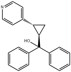Benzenemethanol, α-phenyl-α-[(1R,2R)-2-(4-pyridinyl)cyclopropyl]-, rel-