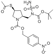 (2S,4S)-2-[N-tert-butoxycarbonyl-Sulfamoylamino methyl]-4-mecaptopyrrolidine-1-Nitrobenzyl-Carboxylate