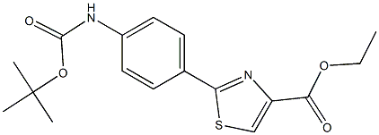 ethyl 2-(4-(tert-butoxycarbonylamino)phenyl)thiazole-4-carboxylate