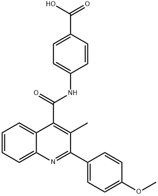 Benzoic acid, 4-[[[2-(4-methoxyphenyl)-3-methyl-4-quinolinyl]carbonyl]amino]-