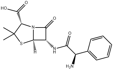 4-Thia-1-azabicyclo[3.2.0]heptane-2-carboxylic acid, 6-[[(2R)-2-amino-2-phenylacetyl]amino]-3,3-dimethyl-7-oxo-, (2S,5R,6S)-