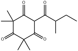 1,3,5-Cyclohexanetrione, 2,2,4,4-tetramethyl-6-(2-methyl-1-oxobutyl)-