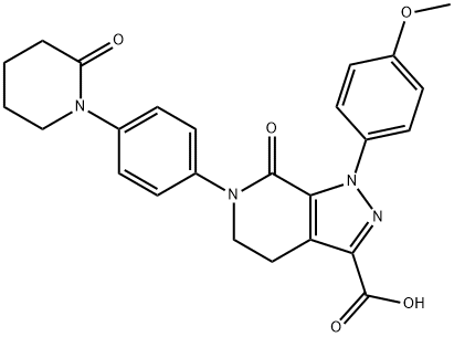 1H-Pyrazolo[3,4-c]pyridine-3-carboxylic acid, 4,5,6,7-tetrahydro-1-(4-Methoxyphenyl)-7-oxo-6-[4-(2-oxo-1-piperidinyl)phenyl]-