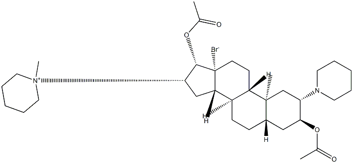 (3alpha,5alpha)-3,17-bis(acetyloxy)-16-(1-methylpiperidinium-1-yl)-2-piperidin-1-ylandrostane bromide