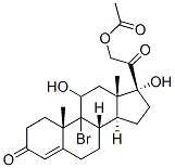 Pregn-4-ene-3,20-dione, 21-(acetyloxy)-9-bromo-11,17-dihydroxy-, (11β)-