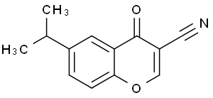 6-Iopropyl-4-oxo-4H-1-benzopyran-3- carbonitrile