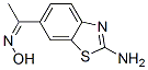 Ethanone, 1-(2-amino-6-benzothiazolyl)-, oxime (9CI)