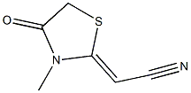 (2Z)-2-(3-methyl-4-oxo-1,3-thiazolidin-2-ylidene)acetonitrile