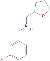N-[(3-fluorophenyl)methyl]-1-(oxolan-2-yl)methanamine