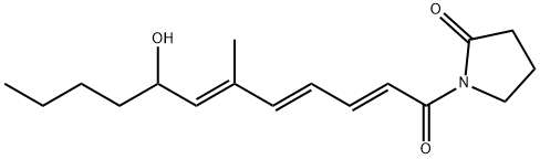 2-Pyrrolidinone, 1-(8-hydroxy-6-methyl-1-oxo-2,4,6-dodecatrienyl)-, (E,E,E)-(+-)-
