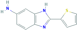 1H-Benzimidazol-6-amine, 2-(2-thienyl)-