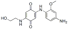 2-[(4-amino-2-methoxyphenyl)amino]-5-[(2-hydroxyethyl)amino]-2,5-cyclohexa-2,5-diene-1,4-dione