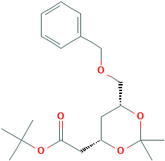 2,4-Dideoxy-3,5-O-(1-methylethylidene)-6-O-(phenylmethyl)-L-threo-hexonic Acid tert-Butyl Ester