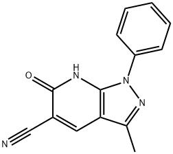 6,7-dihydro-3-methyl-6-oxo-1-phenyl-1H-pyrazolo[3,4-b]pyridine-5-carbonitrile