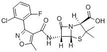 (2S,5R,6R)-6-[[3-(2-chloro-6-fluoro-phenyl)-5-methyl-1,2-oxazol-4-yl]carbonylamino]-3,3-dimethyl-7-oxo-4-thia-1-azabicyclo[3.2.0]heptane-2-carboxylicacid