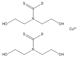 双-(2-羟乙基)二硫代氨基甲酸铜盐
