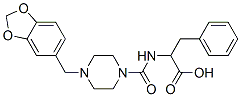 2-[[4-(benzo[1,3]dioxol-5-ylmethyl)piperazine-1-carbonyl]amino]-3-phenyl-propanoic acid