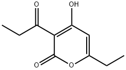 2H-Pyran-2-one, 6-ethyl-4-hydroxy-3-(1-oxopropyl)-