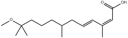(+-)-(2Z,4E)-11-Methoxy-3,7,11-trimethyl-2,4-dodecadienoic acid