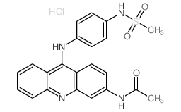 Acetamide, N-[9-[[4-[ (methylsulfonyl)amino]phenyl]amino]-3-acridinyl]-, monohydrochloride (9CI) (MF1)