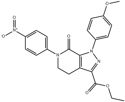 1H-Pyrazolo[3,4-c]pyridine-3-carboxylicacid,4,5,6,7-tetrahydro-1-(4-Methoxyphenyl)-6-(4-nitrophenyl)-7-oxo-,ethylester