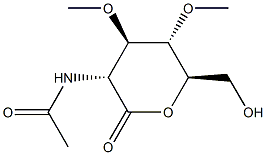 2-Acetylamino-3-O,4-O-dimethyl-2-deoxy-D-gluconic acid δ-lactone