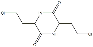 S-3,6-bis(2-chloroethyl)piperazine-2,5-dione