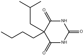2,4,6(1H,3H,5H)-Pyrimidinetrione, 5-butyl-5-(2-methylpropyl)-