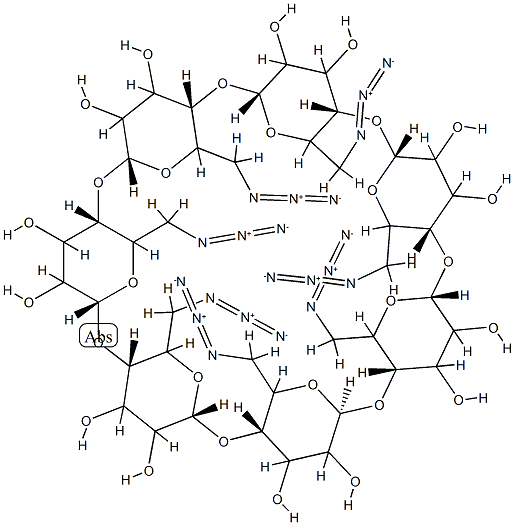 β-Cyclodextrin,6A,6B,6C,6D,6E,6F,6G-heptaazido-6A,6B,6C,6D,6E,6F,6G-heptadeoxy