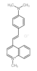 N,N-dimethyl-4-[(E)-2-(1-methylquinolin-1-ium-4-yl)ethenyl]aniline,chloride