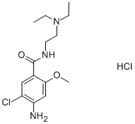 4-amino-5-chloro-N-[2-(diethylamino)ethyl]-2-methoxybenzamide monohydrochloride