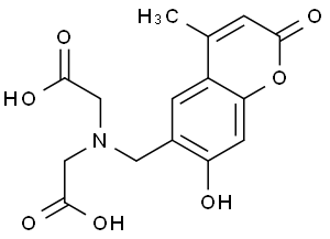 8-[N,N-二(羧甲基)氨甲基]-4-甲基伞形酮