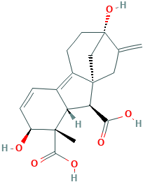 2β,7-Dihydroxy-1-methyl-8-methylenegibba-3,4a-diene-1α,10β-dicarboxylic acid