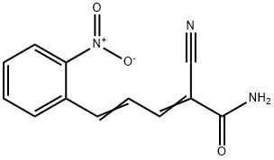 2,4-Pentadienamide, 2-cyano-5-(2-nitrophenyl)-