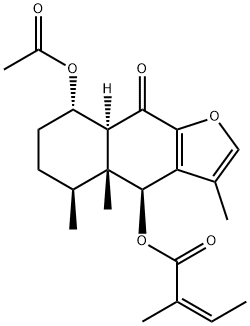 (Z)-2-Methyl-2-butenoic acid [(4S)-8α-acetoxy-4,4a,5,6,7,8,8aα,9-octahydro-3,4aα,5β-trimethyl-9-oxonaphtho[2,3-b]furan-4β-yl] ester